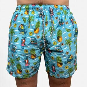 Boardies mulga koala blue tropical swim trunks